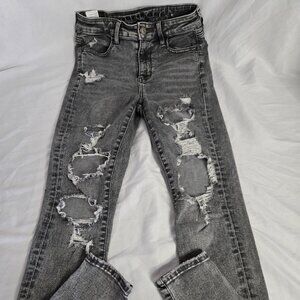 American Eagle Next Level Stretch Gray Jeans (2) W26